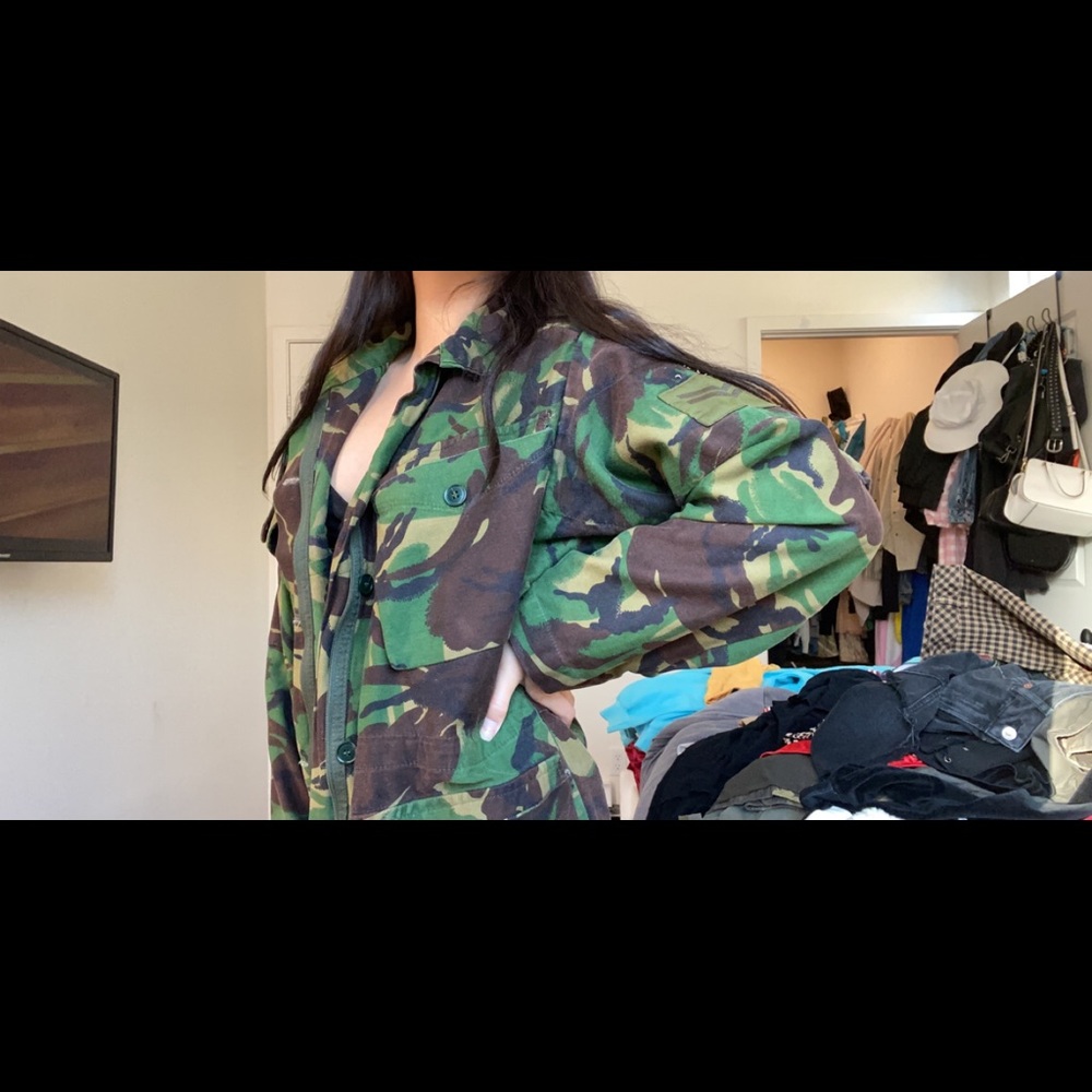 Camo cargo jacket